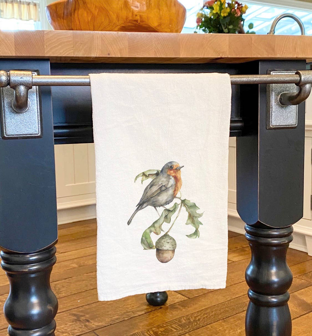 Robin and Acorn - Customizable Cotton Tea Towel