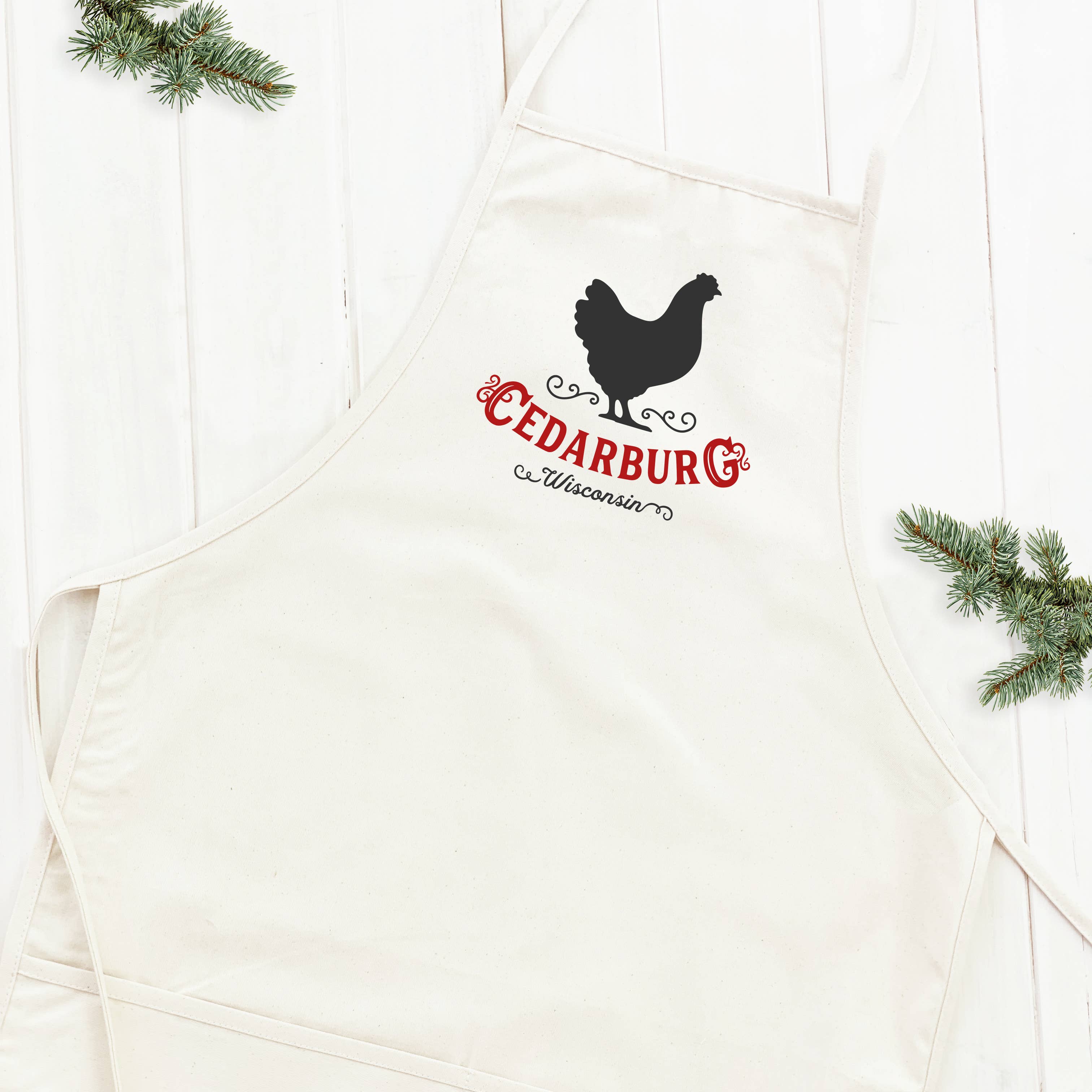 Vintage Icon (Chicken) City/State - Custom Women's Apron