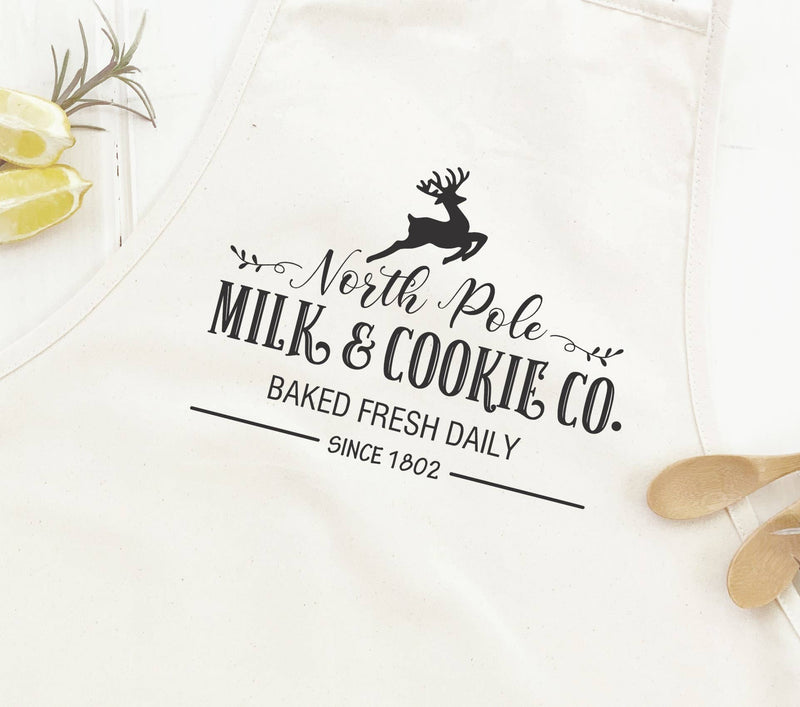 North Pole Milk & Cookies - Women's Apron