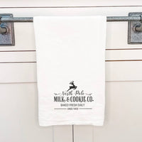 North Pole Milk & Cookies - Cotton Tea Towel