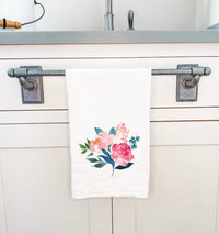 Peonies - Cotton Tea Towel