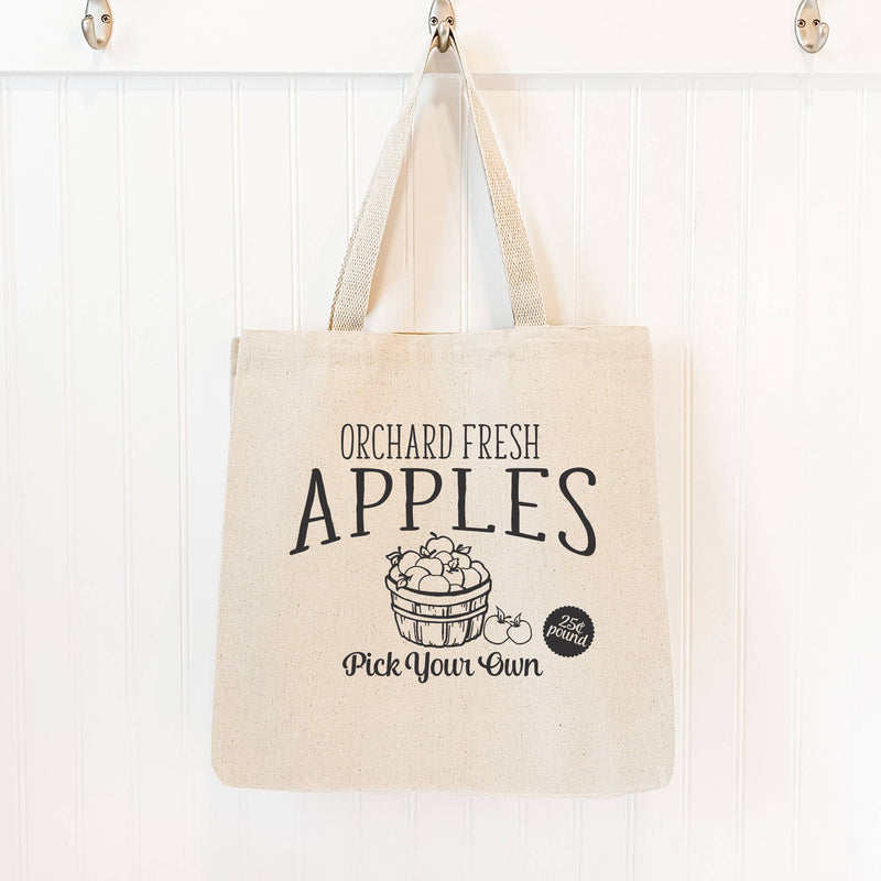 Orchard Fresh Apples- Canvas Tote Bag