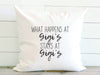 What Happens at Gigi's - Square Canvas Pillow