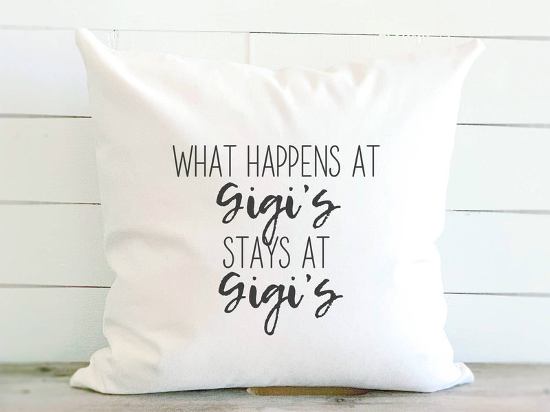 What Happens at Gigi's - Square Canvas Pillow