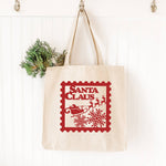Santa Claus Stamp - Canvas Tote Bag