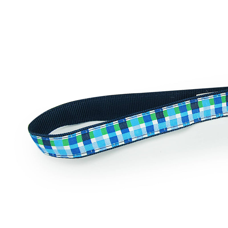 Summer Plaid (Blue) - Tennis Ball Toss Toy