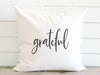 Grateful - Square Canvas Pillow