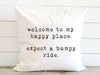 Happy Place - Square Canvas Pillow