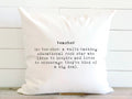 Teacher Definition - Square Canvas Pillow