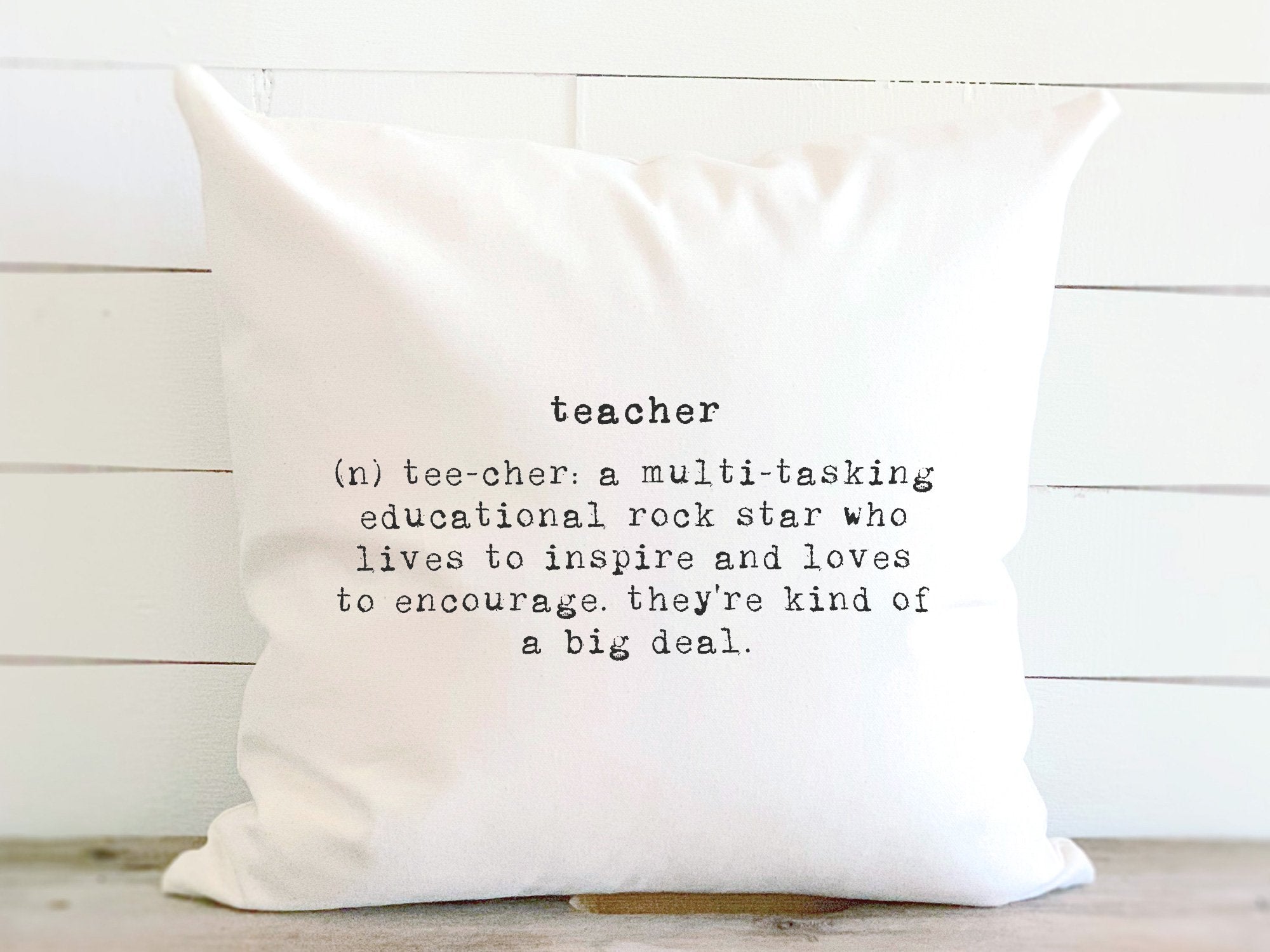 Teacher Definition - Square Canvas Pillow
