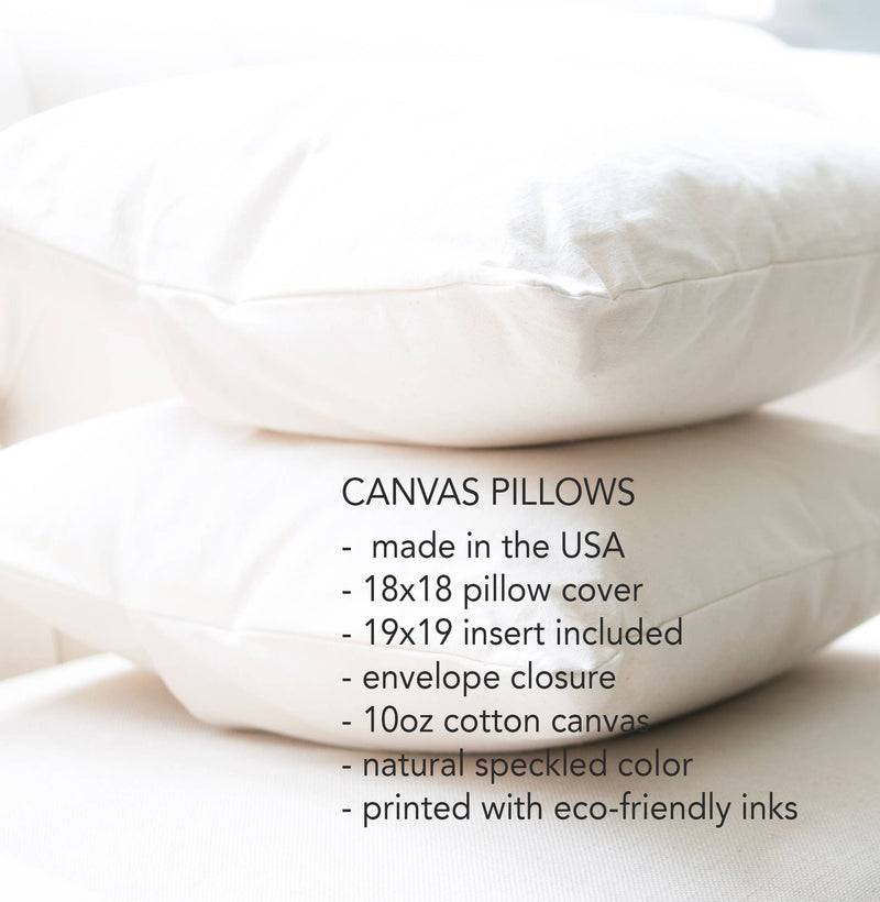 Square Canvas Pillow (Natural) - Completely Custom