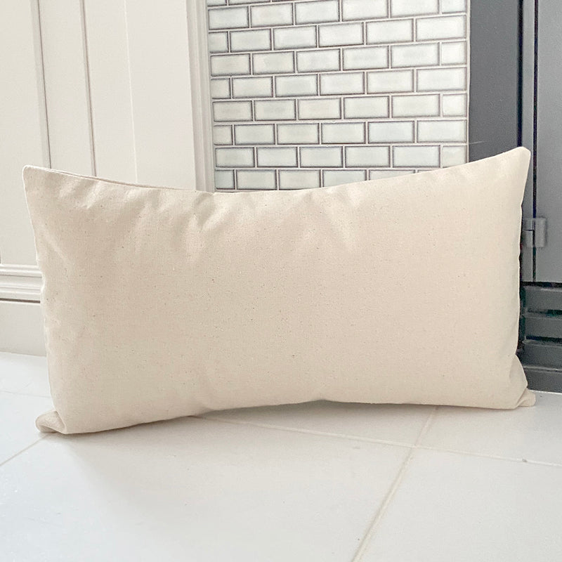 Rectangular Canvas Pillow (Natural) - Completely Custom